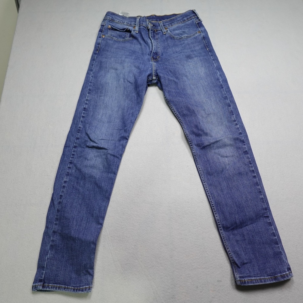 Levis 502 Jeans Mens 33x32 blue Denim Regular Taper Fit Wash Red Tab